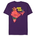 thumbnail image 1 of Disney The Jungle Book Mowgli the Man Cub - Short Sleeve Blended T-Shirt for Adults - Customized-Purple, 1 of 5
