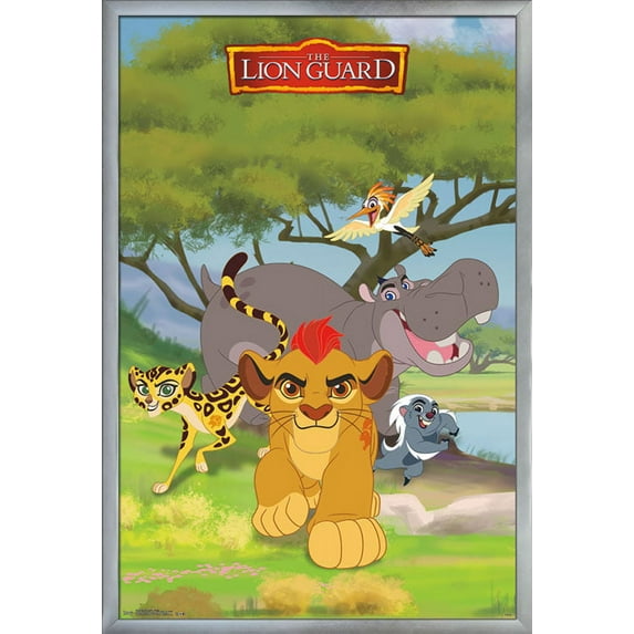 Disney The Lion Guard - Group Wall Poster, 22.375" x 34", Framed