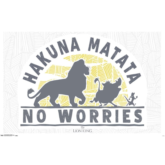 Disney The Lion King 1994 - No Worries Wall Poster, 14.725" x 22.375"