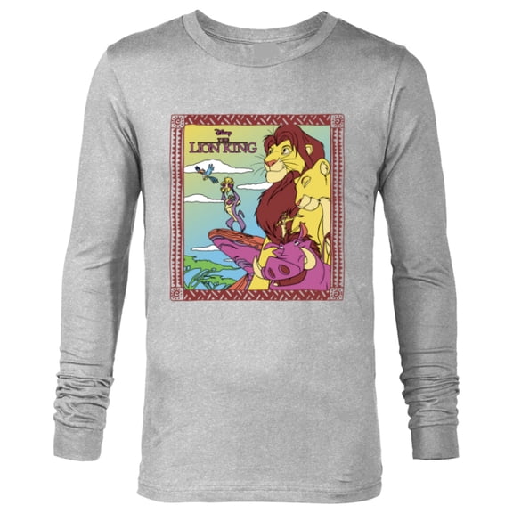 Disney The Lion King 30th Anniversary Family Retro Colors - Long Sleeve T-Shirt for Men - Customized-Athletic Heather