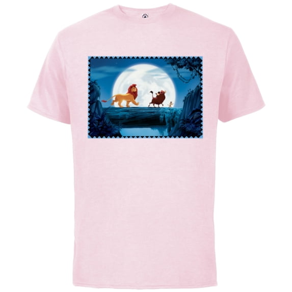 Disney The Lion King 30th Anniversary Hakuna Matata March - Short Sleeve Cotton T-Shirt for Adults - Customized-Soft Pink