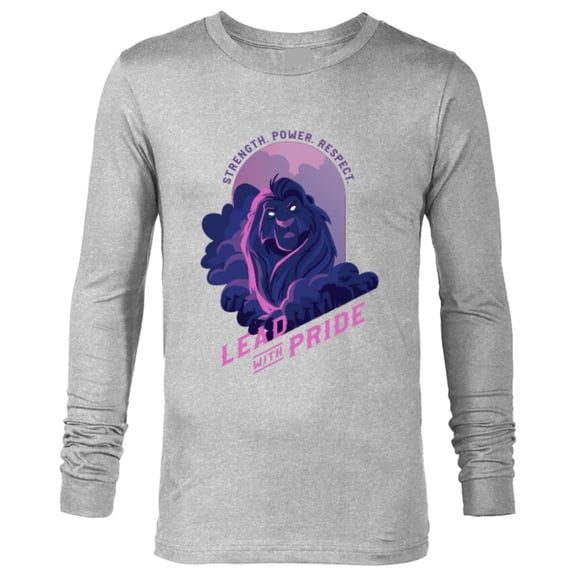 Disney The Lion King 30th Anniversary Lead with Pride Mufasa - Long Sleeve T-Shirt for Men - Customized-Athletic Heather