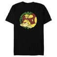 thumbnail image 1 of Disney The Lion King 30th Anniversary Mufasa & Simba Retro - Short Sleeve Blended T-Shirt for Adults - Customized-Black, 1 of 5