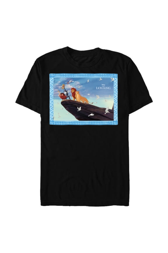 The Lion King 30th Anniversary Pride Rock Finale - Short Sleeve Blended T-Shirt for Adults - Customized-Black