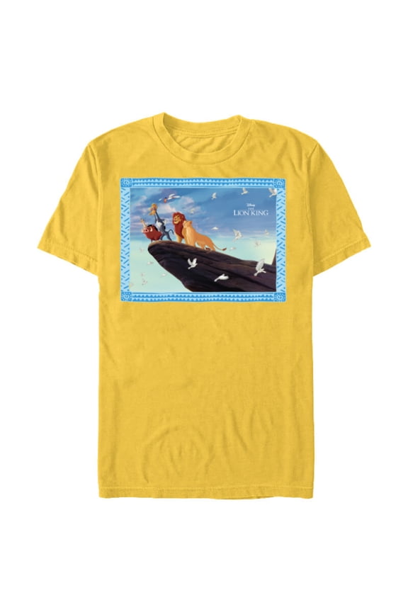 The Lion King 30th Anniversary Pride Rock Finale - Short Sleeve Blended T-Shirt for Adults - Customized-Yellow