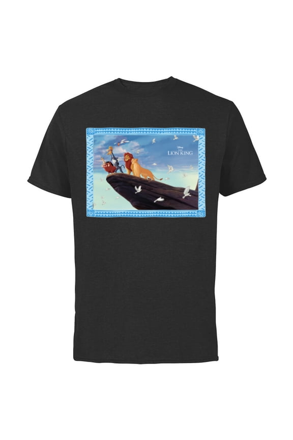 The Lion King 30th Anniversary Pride Rock Finale - Short Sleeve Cotton T-Shirt for Adults - Customized-Black