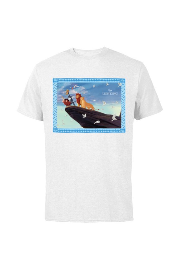 The Lion King 30th Anniversary Pride Rock Finale - Short Sleeve Cotton T-Shirt for Adults - Customized-White