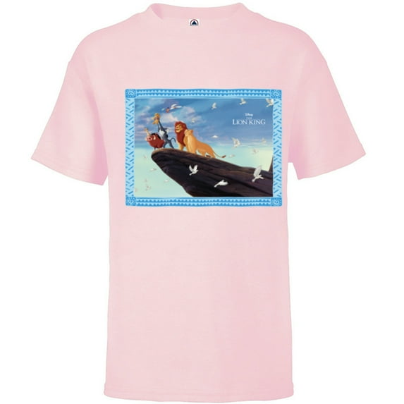 Disney The Lion King 30th Anniversary Pride Rock Finale - Short Sleeve T-Shirt for Kids - Customized-Soft Pink