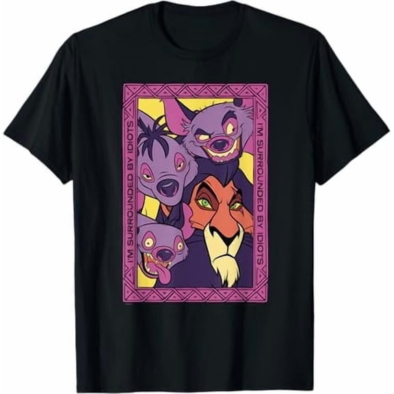 Disney The Lion King 30th Anniversary Scar And Hyenas Idiots T-Shirt