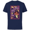 thumbnail image 1 of Disney The Lion King 30th Anniversary Scar and Hyenas Idiots - Short Sleeve Cotton T-Shirt for Adults - Customized-Navy, 1 of 5