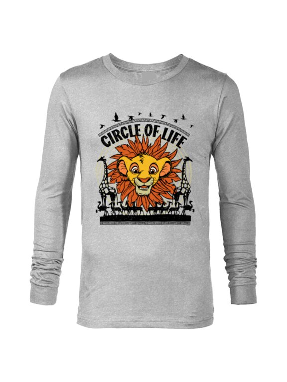 The Lion King 30th Anniversary Simba Circle of Life - Long Sleeve T-Shirt for Men - Customized-Athletic Heather