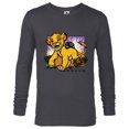 thumbnail image 1 of Disney The Lion King 30th Anniversary Wood Block Style Simba - Long Sleeve T-Shirt for Men - Customized-Charcoal Heather, 1 of 5