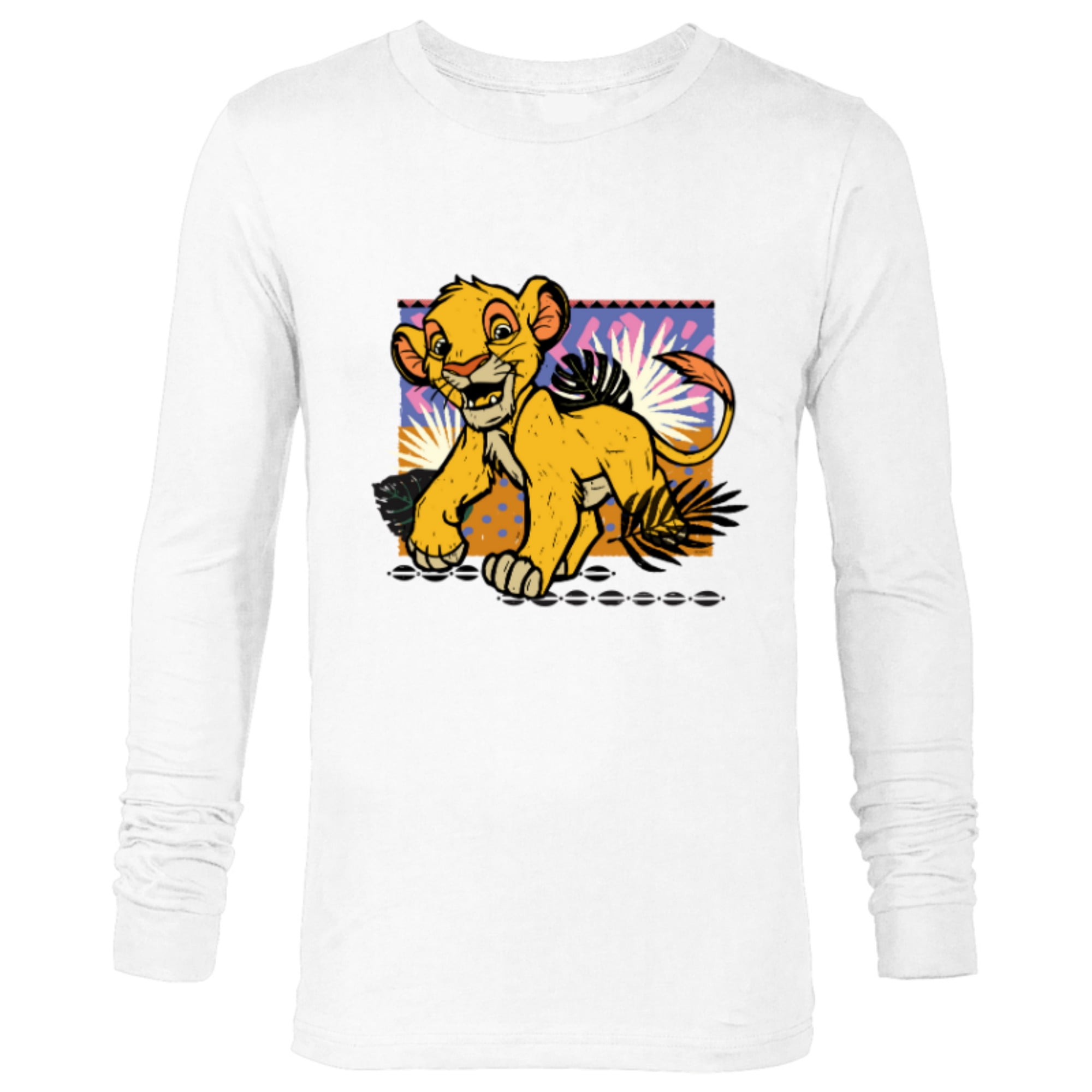 Disney The Lion King 30th Anniversary Wood Block Style Simba - Long ...