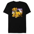 thumbnail image 1 of Disney The Lion King 30th Anniversary Wood Block Style Simba - Short Sleeve Blended T-Shirt for Adults - Customized-Black, 1 of 5