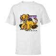 thumbnail image 1 of Disney The Lion King 30th Anniversary Wood Block Style Simba - Short Sleeve T-Shirt for Kids - Customized-White, 1 of 5