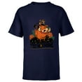 thumbnail image 1 of Disney The Lion King 30th Timon Pumbaa Worried ‘Bout Nothing - Short Sleeve T-Shirt for Kids - Customized-Navy, 1 of 5