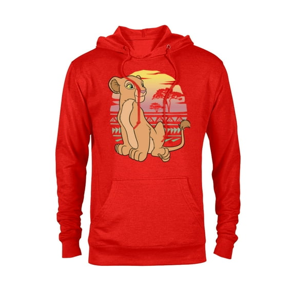 Disney The Lion King 90s Nala - Pullover Hoodie for Adults -Customized-Red Heather