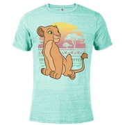 Disney The Lion King 90s Nala - Short Sleeve Blended T-Shirt for Adults -Customized-Celadon Snow Heather