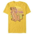 thumbnail image 1 of Disney The Lion King 90s Nala - Short Sleeve Blended T-Shirt for Adults -Customized-Yellow, 1 of 5