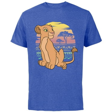 Disney The Lion King 90s Nala - Short Sleeve Cotton T-Shirt for Adults -Customized-Royal Heather