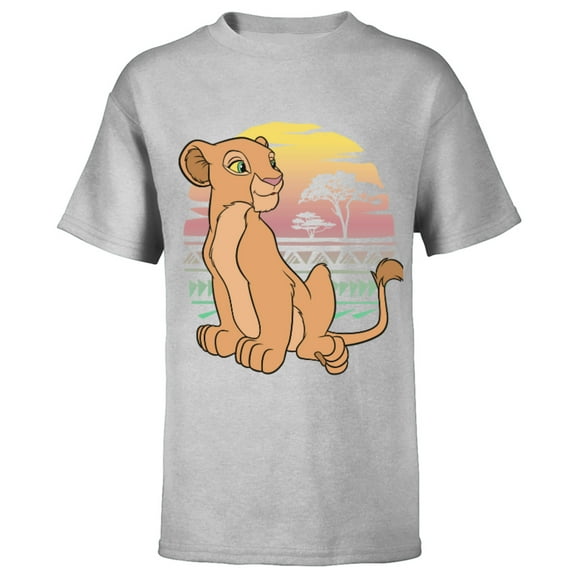 Disney The Lion King 90s Nala - Short Sleeve T-Shirt for Kids -Customized-Athletic Heather