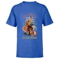 thumbnail image 1 of Disney The Lion King Anniversary ’94 Scar King Life’s Brutal - Short Sleeve T-Shirt for Kids - Customized-Royal, 1 of 5