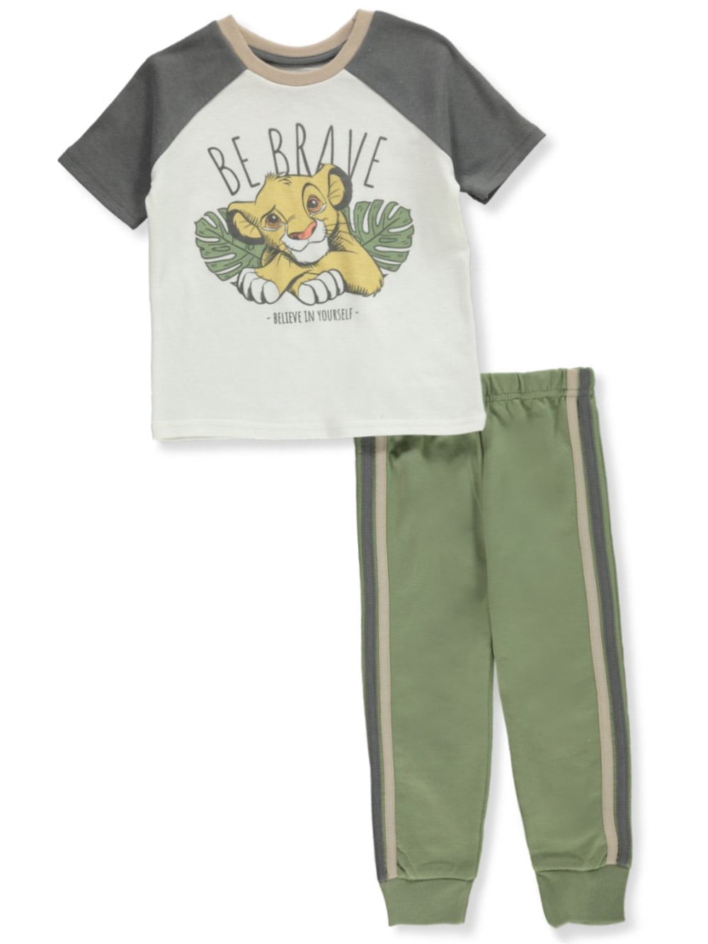 Disney The Lion King Baby Boys' 2-Piece Simba Joggers Set Outfit - Olive  Multi, 18 Months (Infant) - Walmart.Com