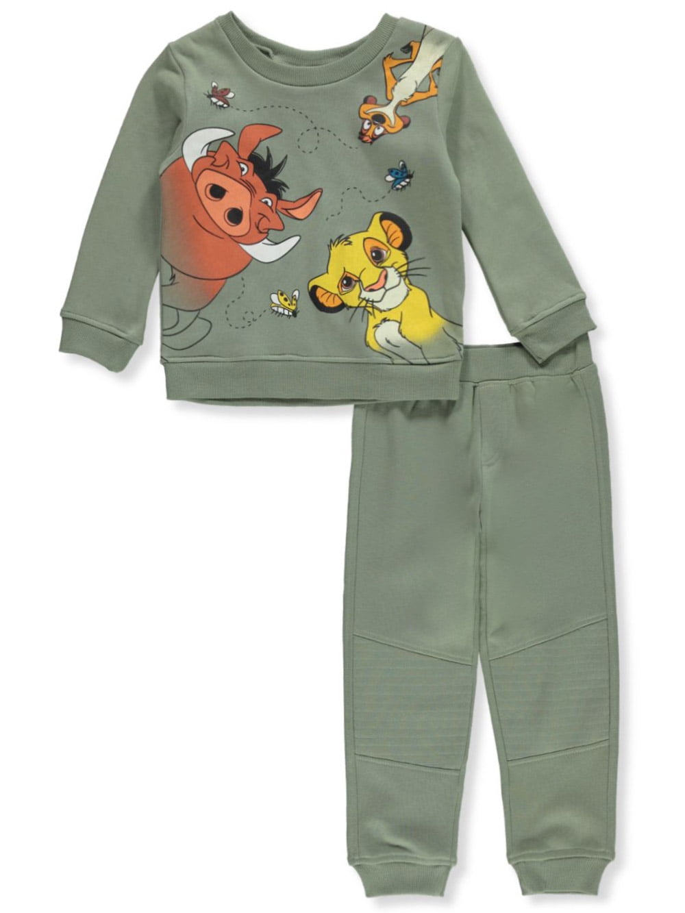 Disney The Lion King Boys' 2Piece Joggers Set Outfit green multi, 3t