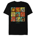 thumbnail image 1 of Disney The Lion King Characters 90s Grid - Short Sleeve Blended T-Shirt for Adults - Customized-Black, 1 of 5