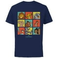 thumbnail image 1 of Disney The Lion King Characters 90s Grid - Short Sleeve Cotton T-Shirt for Adults - Customized-Navy, 1 of 5