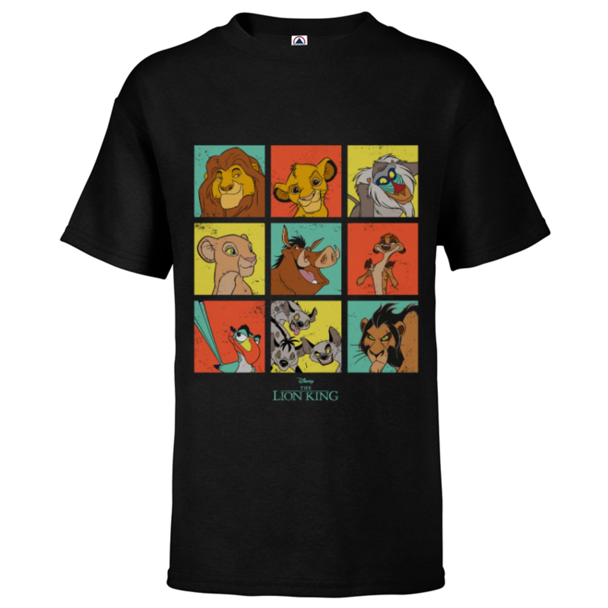 Disney The Lion King Characters 90s Grid - Short Sleeve T-Shirt for ...