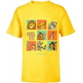 thumbnail image 1 of Disney The Lion King Characters 90s Grid - Short Sleeve T-Shirt for Kids - Customized-Yellow, 1 of 5