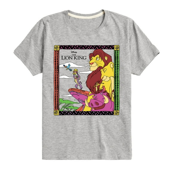 Disney - The Lion King - Chracter Group - Toddler & Youth Short Sleeve Graphic T-Shirt