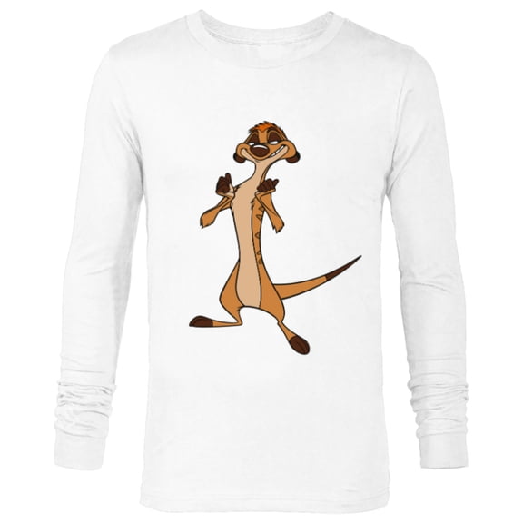 Disney The Lion King Confident Timon - Long Sleeve T-Shirt for Men -Customized-White