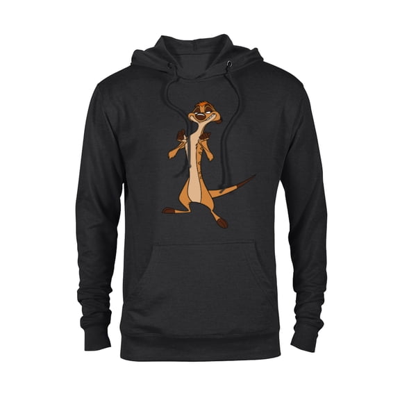 Disney The Lion King Confident Timon - Pullover Hoodie for Adults -Customized-Black