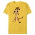 thumbnail image 1 of Disney The Lion King Confident Timon - Short Sleeve Blended T-Shirt for Adults -Customized-Yellow, 1 of 5
