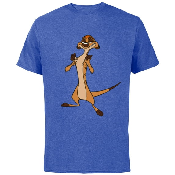 Disney The Lion King Confident Timon - Short Sleeve Cotton T-Shirt for Adults -Customized-Royal Heather