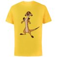 thumbnail image 1 of Disney The Lion King Confident Timon - Short Sleeve Cotton T-Shirt for Adults -Customized-Yellow, 1 of 5