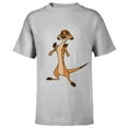 thumbnail image 1 of Disney The Lion King Confident Timon - Short Sleeve T-Shirt for Kids -Customized-Athletic Heather, 1 of 5