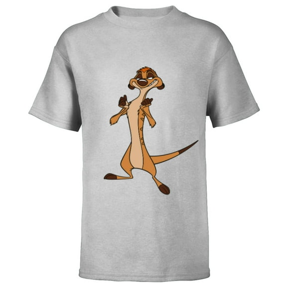 Disney The Lion King Confident Timon - Short Sleeve T-Shirt for Kids -Customized-Athletic Heather