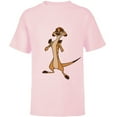 thumbnail image 1 of Disney The Lion King Confident Timon - Short Sleeve T-Shirt for Kids -Customized-Soft Pink, 1 of 5