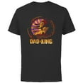 thumbnail image 1 of Disney The Lion King Dad is King Family Trip Father’s Day - Short Sleeve Cotton T-Shirt for Adults - Customized-Black, 1 of 5