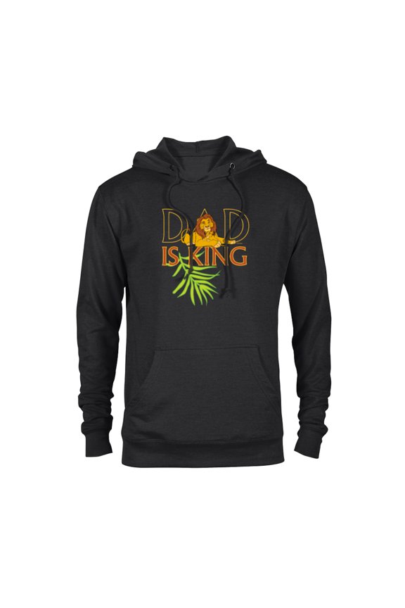 The Lion King Dad is King Mufasa & Simba Father’s Day - Pullover Hoodie for Adults - Customized-Black