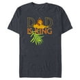 thumbnail image 1 of Disney The Lion King Dad is King Mufasa & Simba Father’s Day - Short Sleeve Blended T-Shirt for Adults - Customized-Navy Heather, 1 of 5