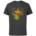 thumbnail image 1 of Disney The Lion King Dad is King Mufasa & Simba Father’s Day - Short Sleeve Cotton T-Shirt for Adults - Customized-Charcoal, 1 of 5