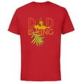 thumbnail image 1 of Disney The Lion King Dad is King Mufasa & Simba Father’s Day - Short Sleeve Cotton T-Shirt for Adults - Customized-Red, 1 of 5