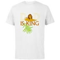 thumbnail image 1 of Disney The Lion King Dad is King Mufasa & Simba Father’s Day - Short Sleeve Cotton T-Shirt for Adults - Customized-White, 1 of 5