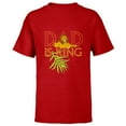 thumbnail image 1 of Disney The Lion King Dad is King Mufasa & Simba Father’s Day - Short Sleeve T-Shirt for Kids - Customized-Red, 1 of 5