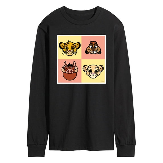 Disney - The Lion King - Faces Lion King - Men's Long Sleeve T-Shirt