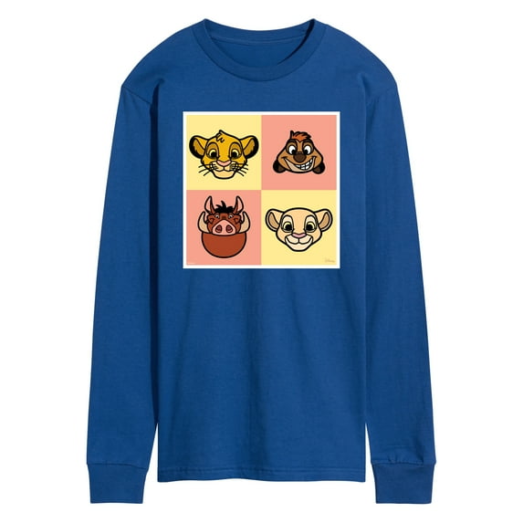 Disney - The Lion King - Faces Lion King - Men's Long Sleeve T-Shirt